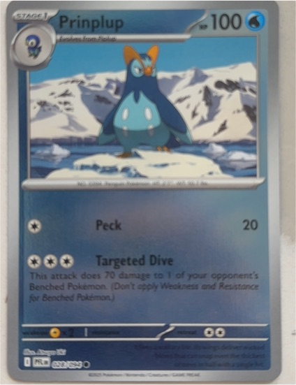 2023 Pokémon ME02: Phantasmal Flames #028 Prinplup — front