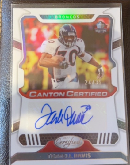 2023 Panini Certified Canton Certified Signatures #CCS-TD Terrell Davis — front