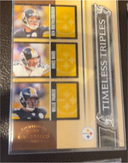 2007 Donruss Classics Timeless Triples #TT5 Ben Roethlisberger / Hines Ward / Willie Parker — front