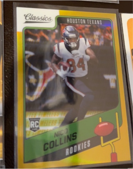 2021 Panini Classics Nico Collins Rookie RC Houston Texans — front