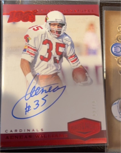 2019 Panini Plates & Patches 100 Years Signatures #35 Aeneas Williams — front