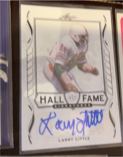 2021 Leaf Signature Series Hall of Fame Autographs #HOF-LL1 Larry Little — front