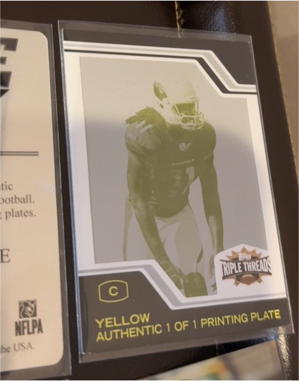 2008 Topps Triple Threads Yellow 1 of 1 Printing Plate — front