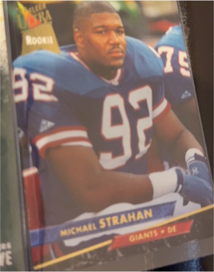 1992 Fleer Ultra #92 Michael Strahan — front
