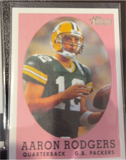 2005 Topps Heritage #344 Aaron Rodgers — front
