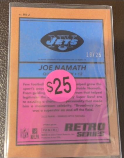 2022 Panini Retro Series RS-2 Joe Namath — front