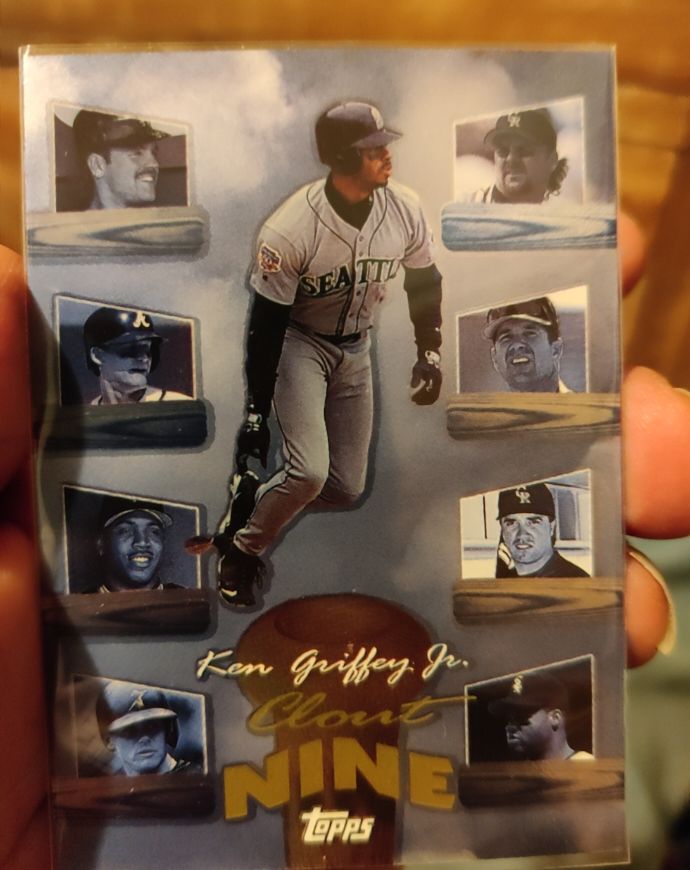 1998 Topps Clout Nine #C8 Ken Griffey Jr. — front