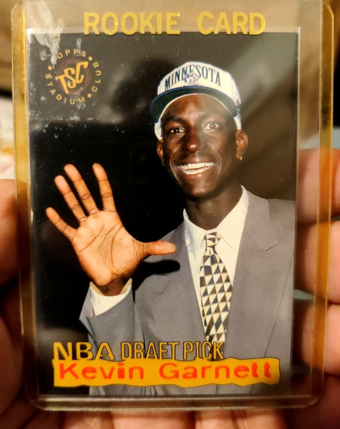 1995-96 Topps Stadium Club NBA Draft Picks #5 Kevin Garnett — front
