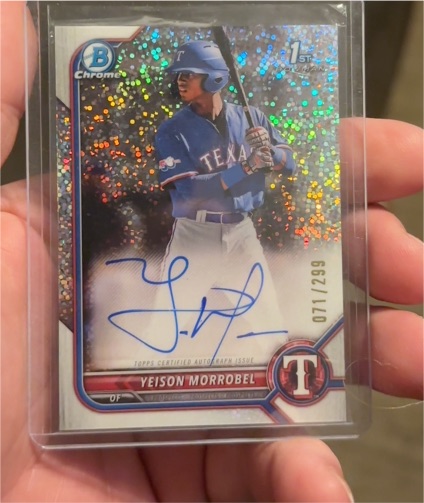 2022 Bowman Chrome #071 Yeison Morrobel — front