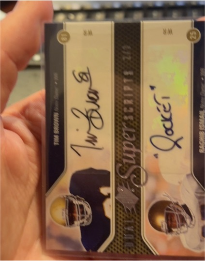 2023 Wild Card 7 Card Stud Joker Drew Brees 1/1 Auto Oil Saturation — front