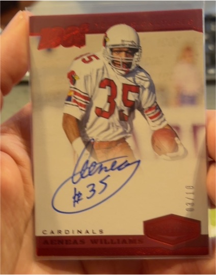 2019 Panini Plates & Patches # /30 Aeneas Williams — front