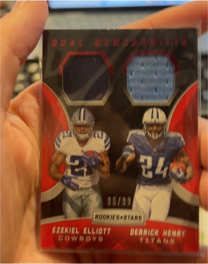2016 Panini Rookies & Stars Dual Memorabilia #Ezekiel Elliott Derrick Henry — front