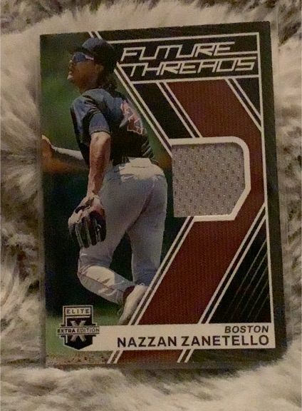 2023 Panini Elite Extra Edition Future Threads #FT-NZ Nazzan Zanetello — front