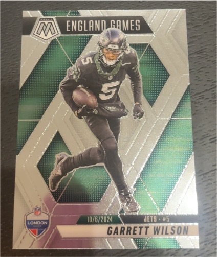 2025 Panini Mosaic #252 Garrett Wilson England Games Jets — front
