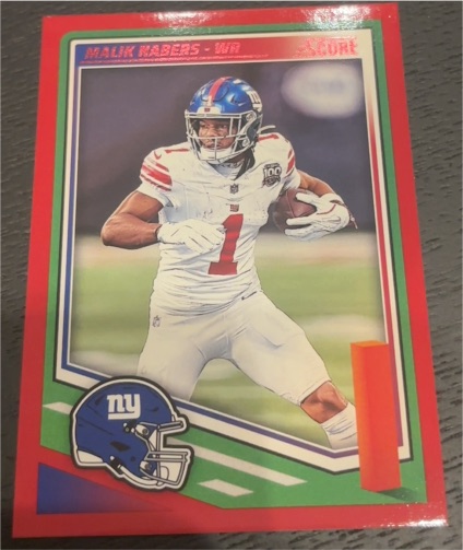 2025 Panini Score #105 Malik Nabers — front