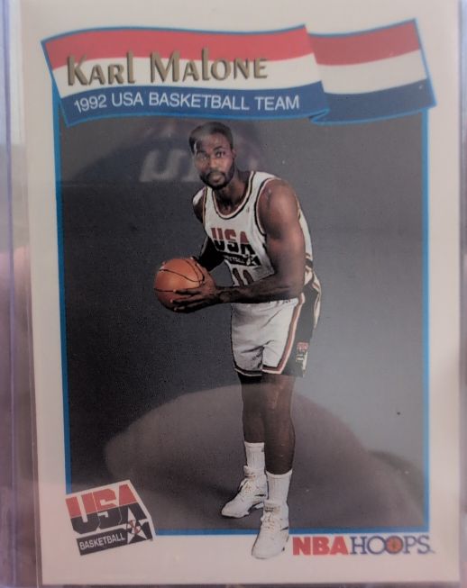 1991-92 Hoops McDonald's #56 Karl Malone USA Basketball Team — front