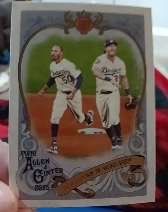2025 Topps Allen & Ginter #SV-29 Mookie Betts Sweet Victory — front