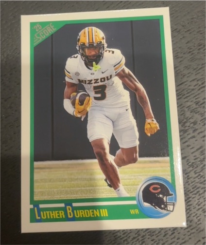 2025 Panini Score #6 Luther Burden III Anniversary Rookie — front