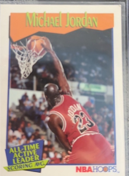 1991 NBA Hoops #536 Michael Jordan — front