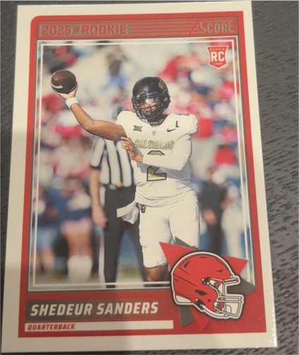 2025 Panini Score #15 Shedeur Sanders — front