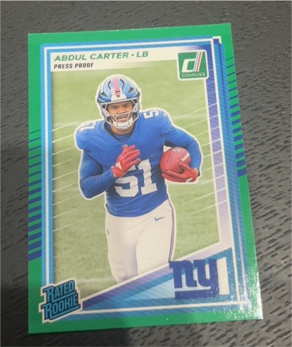 2025 Panini Donruss #315 Abdul Carter — front