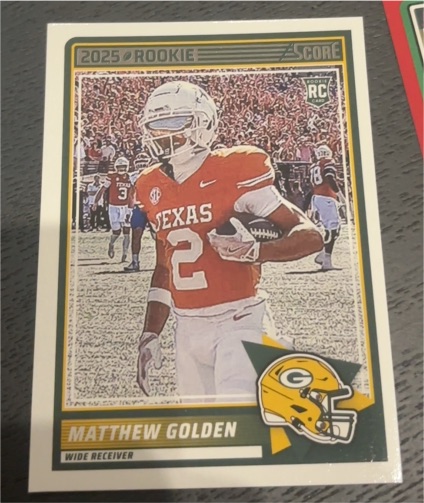 2025 Panini Score #56 Matthew Golden — front