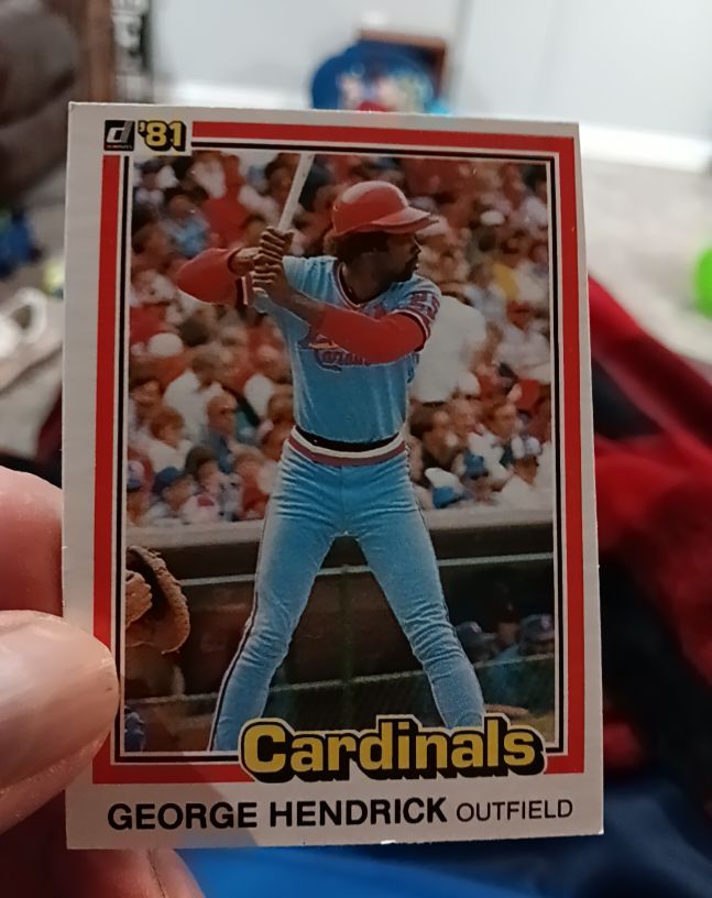 1981 Donruss #430 George Hendrick — front