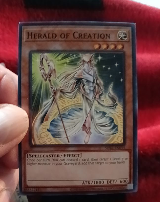 Yu-Gi-Oh! SDBE-EN015 Herald of Creation — front