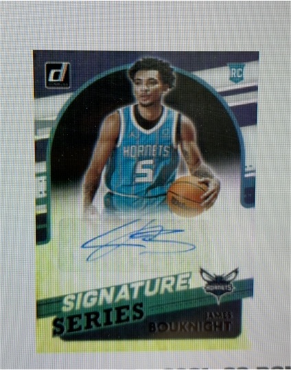 2021 Donruss Signature Series #SS-JBK James Bouknight — front