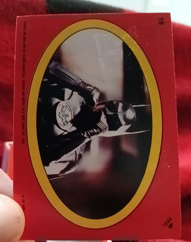 1989 Topps Batman #19 Batman Sticker — front