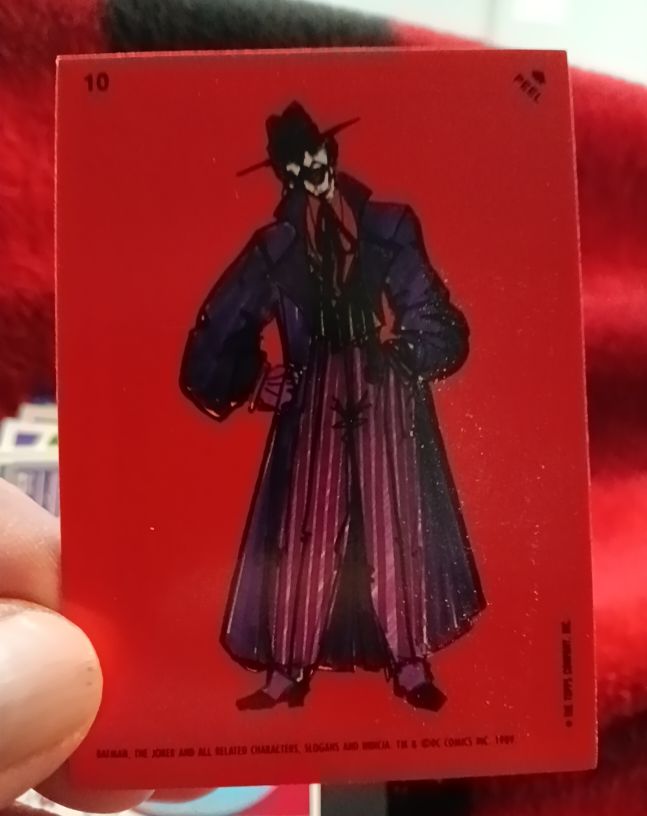 1989 Topps Batman The Movie Sticker #10 The Joker — front