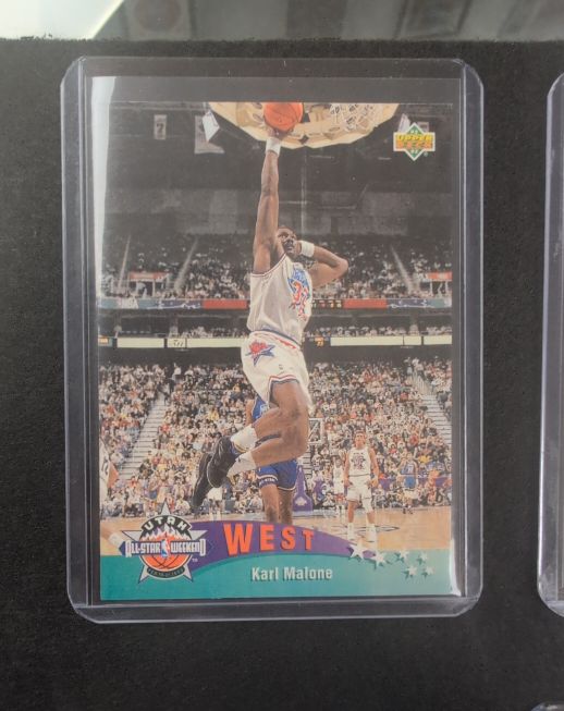 1992-93 Upper Deck #434 Karl Malone West All-Star — front