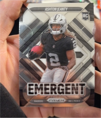 2025 Panini Prizm #10 Ashton Jeanty Emergent Rookie — front