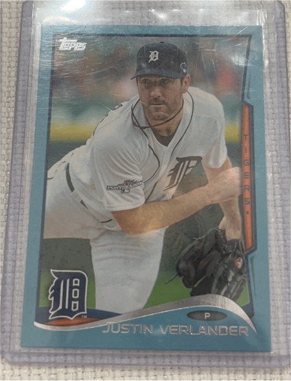 2014 Topps #450 Justin Verlander Detroit Tigers — front
