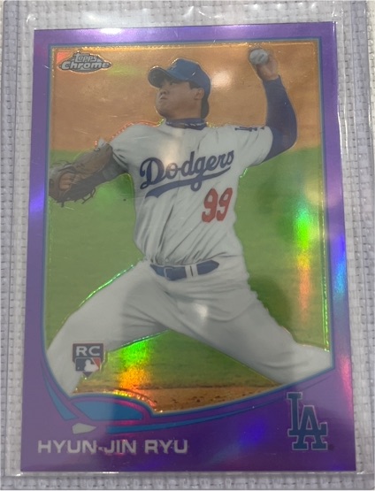 2013 Topps Chrome #25 Hyun-Jin Ryu — front
