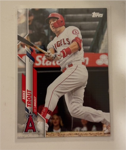 2020 Topps #1 Mike Trout — front