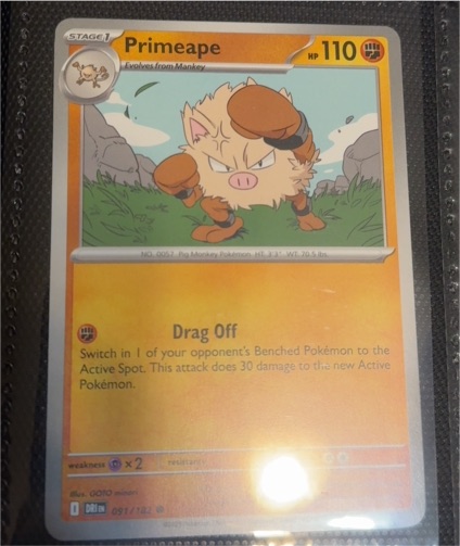 2025 Pokémon SV10 Destined Rivals #091 Primeape — front