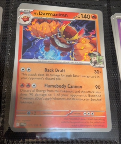 2023 Pokémon Scarlet & Violet Journey Together #027 N's Darmanitan — front
