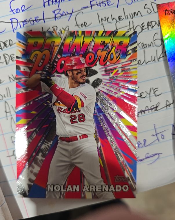 2025 Topps Series 1 Power Players #PP-19 Nolan Arenado — front
