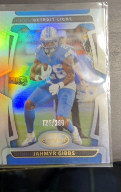 2025 Panini Certified #34 Jahmyr Gibbs — front