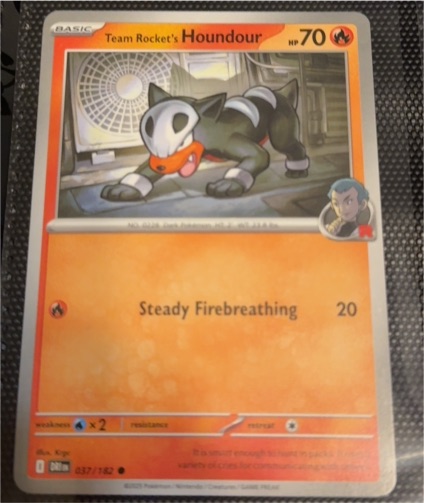 2025 Pokémon SV10: Destined Rivals #037 Team Rocket's Houndour — front