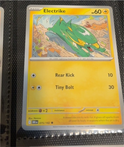 2025 Pokémon Scarlet & Violet Destined Rivals #075 Electrike — front