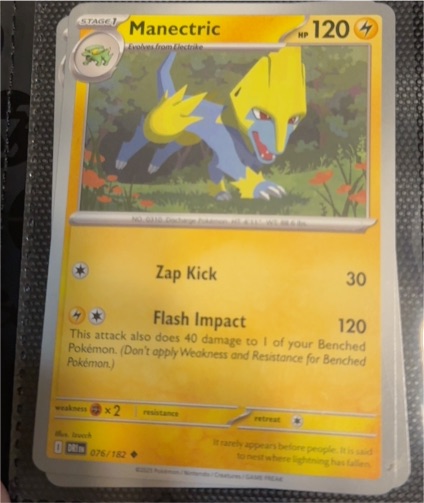 2025 Pokemon SV10: Destined Rivals #076 Manectric — front