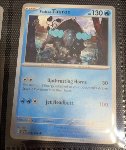 2024 Pokémon Surging Sparks #039 Paldean Tauros — front