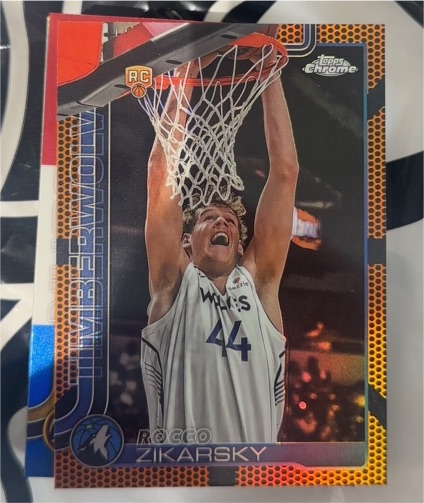 2025-26 Topps Chrome #296 Rocco Zikarsky — front