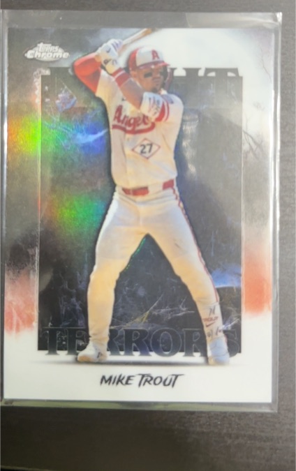 2025 Topps Chrome Update #NT-10 Mike Trout Night Terrors — front