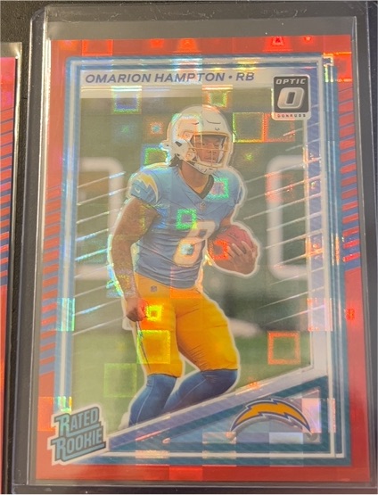 2025 Panini Donruss Optic #303 Omarion Hampton — front