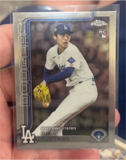2025 Topps Chrome Update #USC73 Roki Sasaki — front