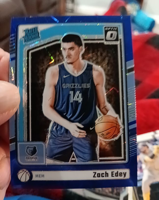 2024-25 Panini Donruss Optic #288 Zach Edey Rookie Memphis Grizzlies — front