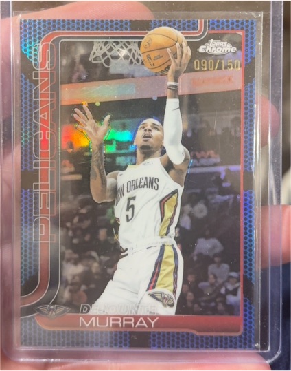 2025-26 Topps Chrome #186 Dejounte Murray — front